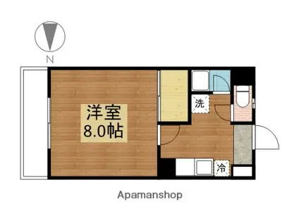 シティハウス宮ノ前(1K/3階)の間取り写真