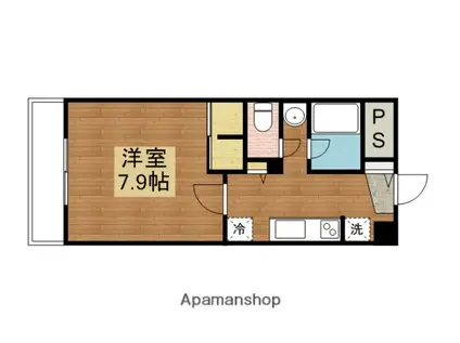 ヴィラ・カトレア(1K/3階)の間取り写真