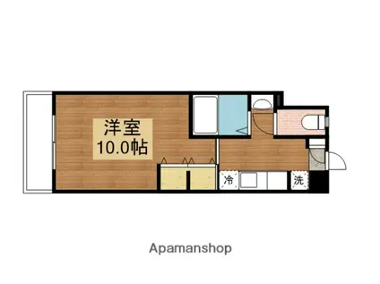 エスペランテ(1K/2階)の間取り写真