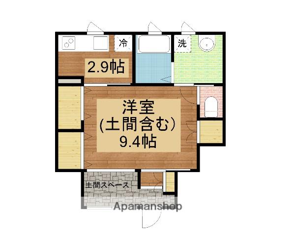 S.A.BOX寺家C棟(1K/1階)の間取り写真