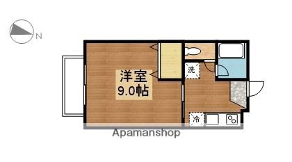 ホワイトパレスA(1K/2階)の間取り写真