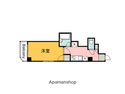 KAISEI十日市(1K/8階)の間取り写真