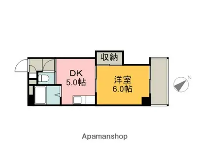 伊藤マンション(1DK/2階)の間取り写真