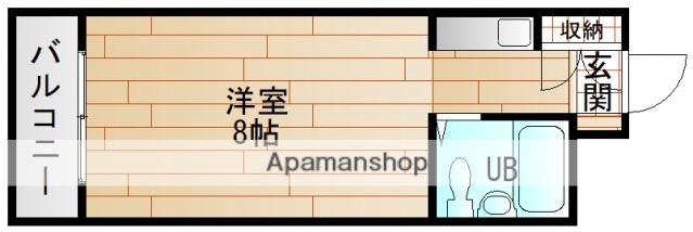 アルファ東雲(ワンルーム/3階)の間取り写真