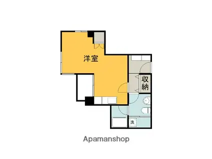 パインヒルズ東白島(ワンルーム/7階)の間取り写真
