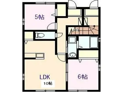 ネクスト吉村Ⅱ(2LDK/1階)の間取り写真