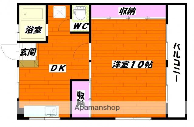 美和ビル(2DK/3階)の間取り写真