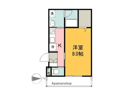 グラン羽衣(1K/1階)の間取り写真