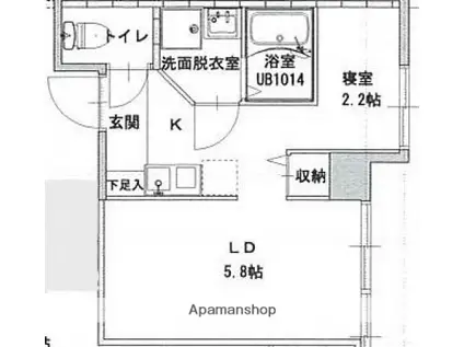 M TERRACE住吉(ワンルーム/2階)の間取り写真