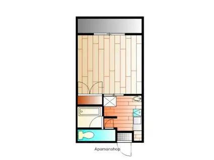 パークヒルズA(1K/1階)の間取り写真