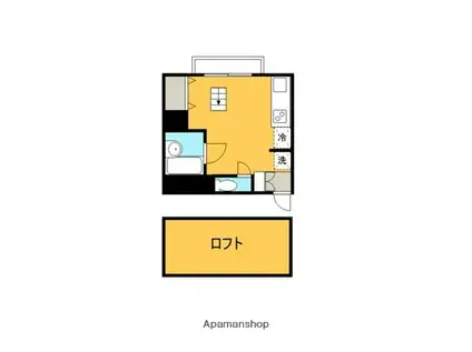 まるたかコーポC(ワンルーム/2階)の間取り写真