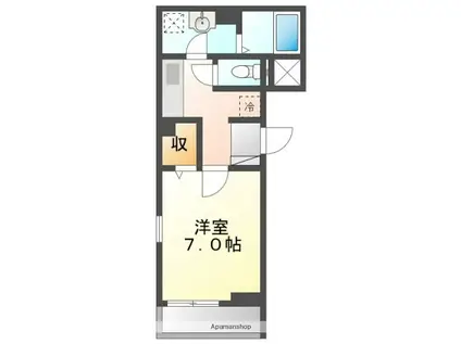 サニーライトハイツ(1K/3階)の間取り写真