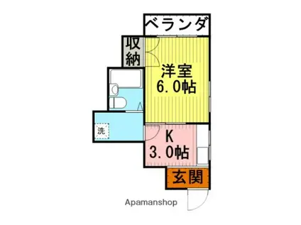 エステートヤマト(1K/3階)の間取り写真