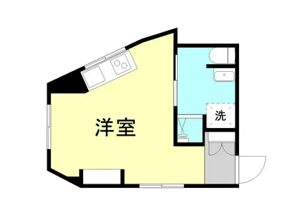 M5ビル(ワンルーム/2階)の間取り写真