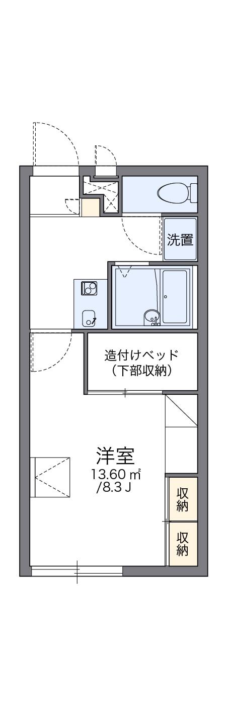 レオパレス清恵(1K/2階)の間取り写真