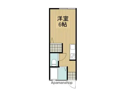 パナハイツ久保(ワンルーム/2階)の間取り写真