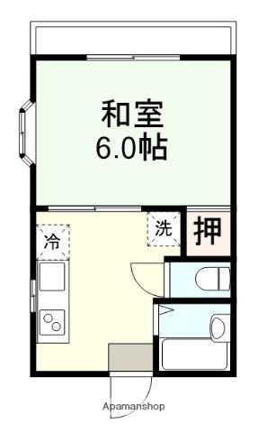 VILLAハイツ(1K/2階)の間取り写真