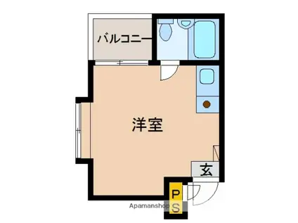 ポエム・ザ・マンション(ワンルーム/4階)の間取り写真