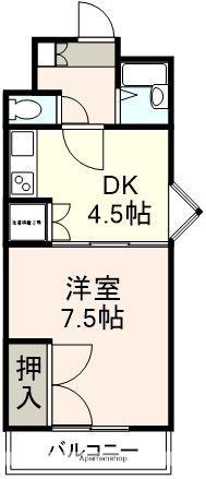 アクティブS(1DK/5階)の間取り写真