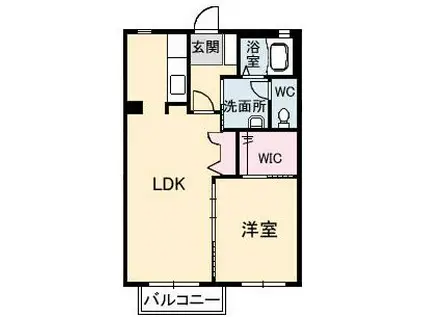 シャーメゾンキュプラ(1LDK/2階)の間取り写真