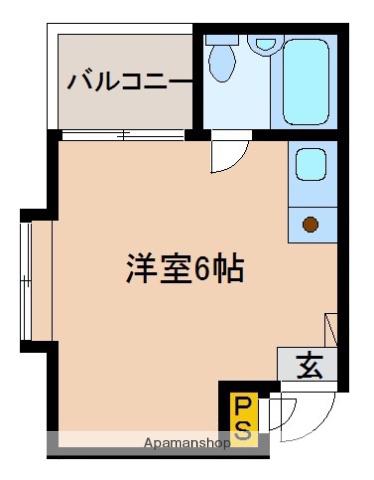 ポエム・ザ・マンション(ワンルーム/2階)の間取り写真
