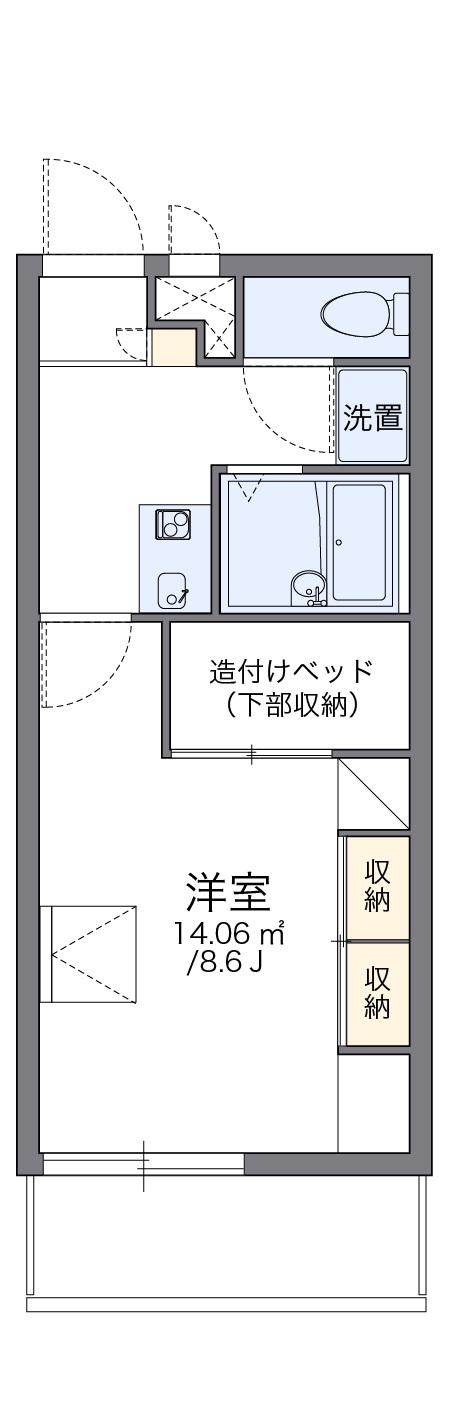 レオパレスM.N(1K/2階)の間取り写真