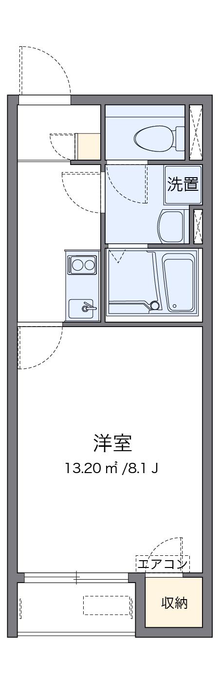 レオネクストプリマヴェラ(1K/2階)の間取り写真