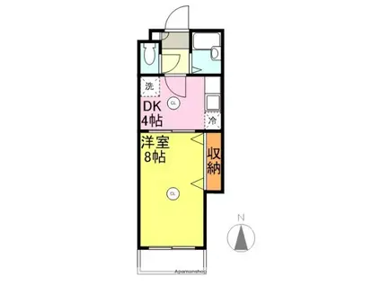 ラ・セレナ武久(ワンルーム/1階)の間取り写真