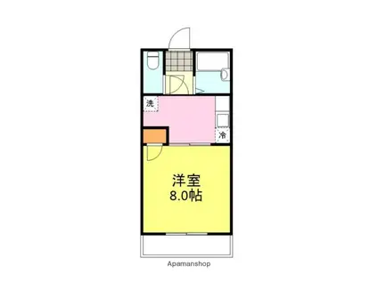 綾羅木FTビル(1K/5階)の間取り写真