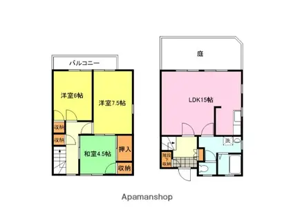 林ハイツ(3LDK)の間取り写真