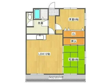 ピッコロカーザ・タヘイ(2LDK/1階)の間取り写真
