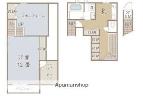 ココカラハウス川内3(1K)の間取り写真