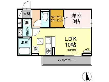 エル・ソル南庄町(1LDK/1階)の間取り写真