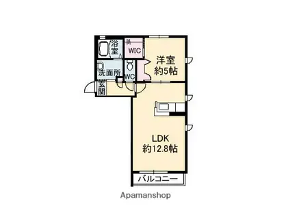 シャーメゾンツインズ(1LDK/2階)の間取り写真