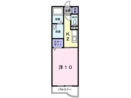 NESTスエヒロ(1K/3階)の間取り写真