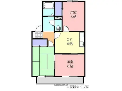 ミラージュ・シティ(3DK/2階)の間取り写真