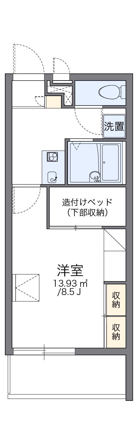 レオパレスグルーデテンポ(1K/1階)の間取り写真