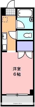 カレッジ三共 パートⅠ(1K/3階)の間取り写真