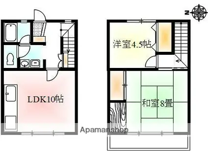 パルデンス木太(2LDK)の間取り写真