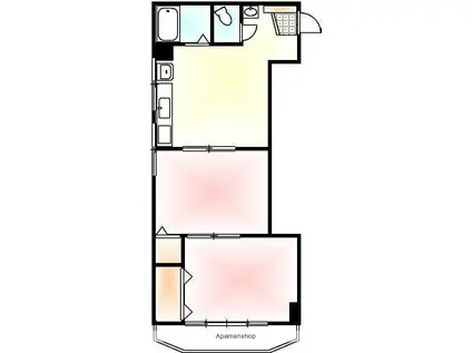 大森マンション(2K/3階)の間取り写真