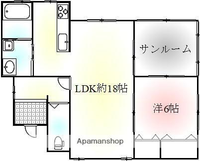 高松琴平電鉄琴平線 円座駅 徒歩12分 1階建 築6年(1LDK)の間取り写真