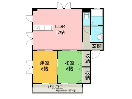 グランメゾントレビ(2LDK/2階)の間取り写真