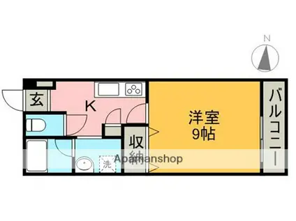 グランメゾントレビ(1K/3階)の間取り写真