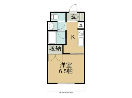 メイプルタウン(1K/3階)の間取り写真