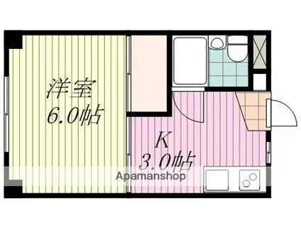 エトランジェール此花(1K/4階)の間取り写真