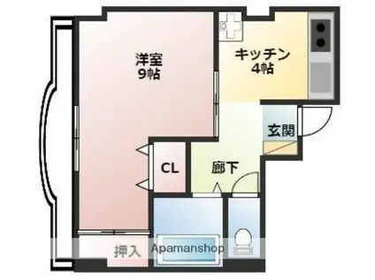 第5正田ビル(1K/5階)の間取り写真