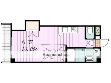 レジデンス小野(ワンルーム/3階)の間取り写真