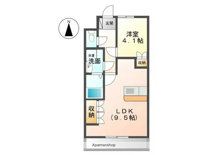 BAYSIDEエスポワール(1LDK/2階)の間取り写真