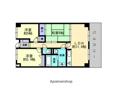 スカール今村(3LDK/2階)の間取り写真