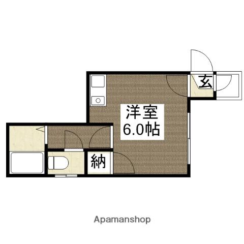 エーデルハイム木屋町(1K/5階)の間取り写真